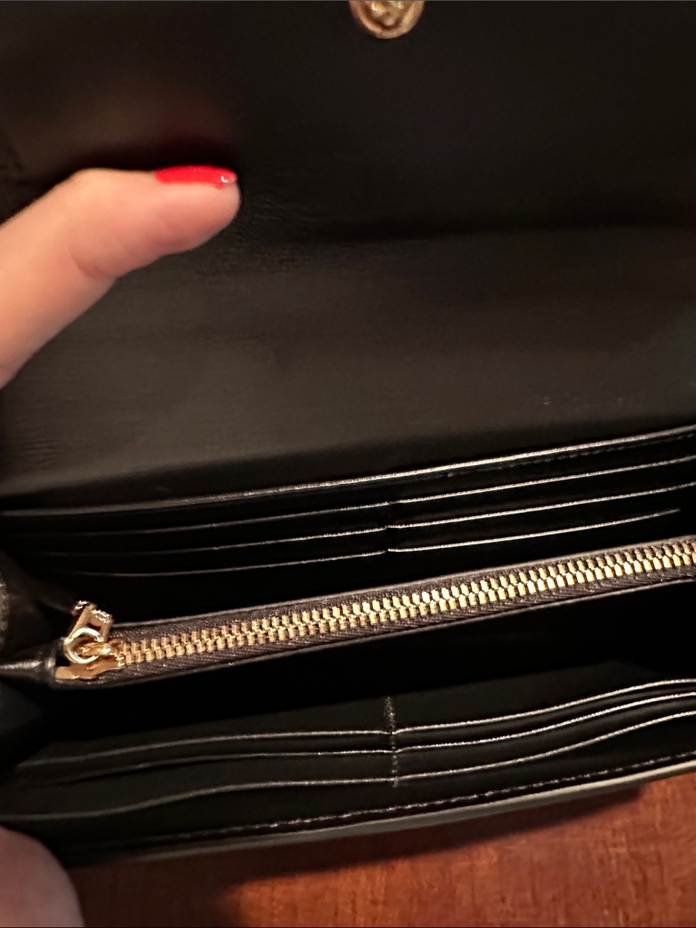 Versace Black Croc-Embossed Leather Clutch with Gold Medusa Hardware - Picture 7 of 7